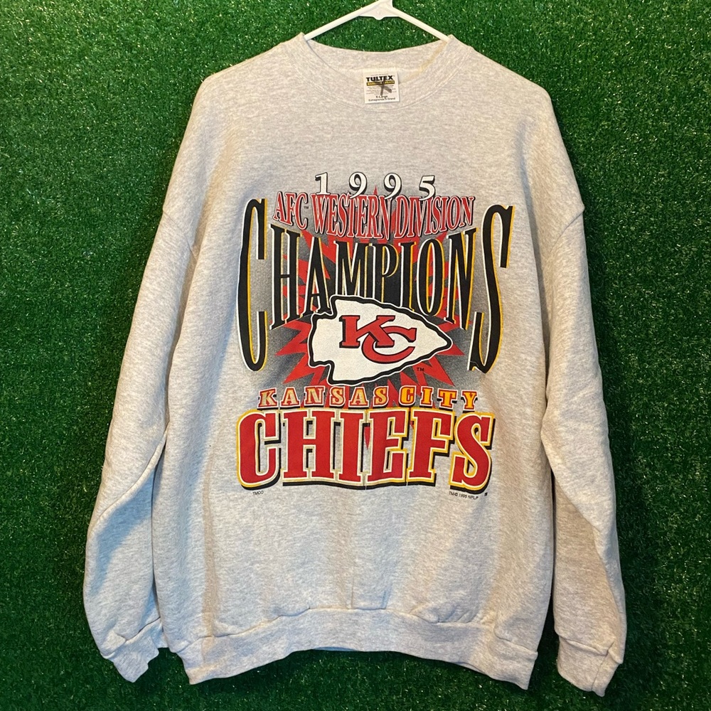 1995 Kansas City Chiefs AFC Champions Crewneck